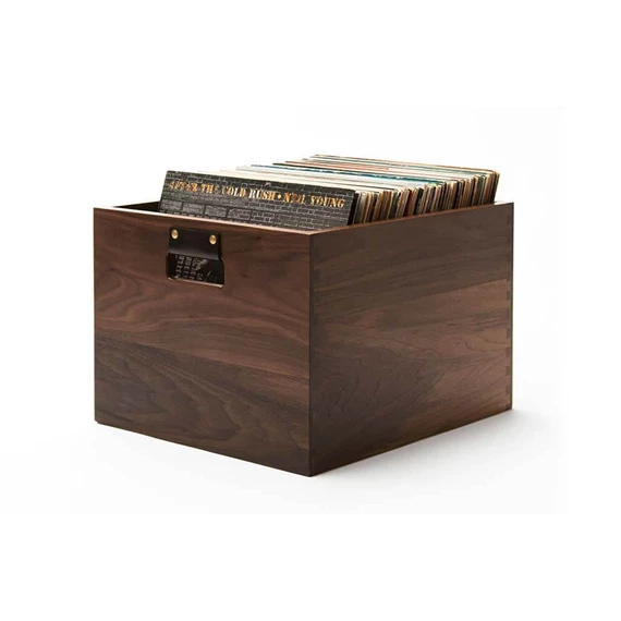 Symbol Audio Dovetail Record Crate - Walnut SYM-CRATE-WAL